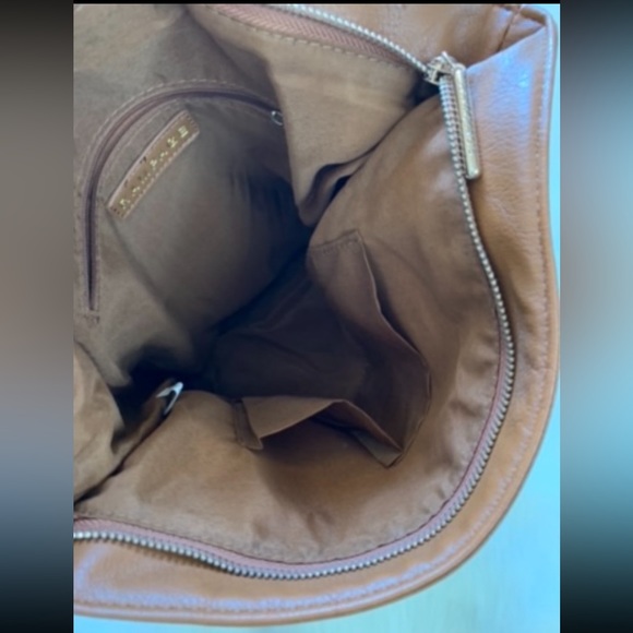 Rampage Gold Studded Side Buckle Tote Purse Handbag - Picture 10 of 11